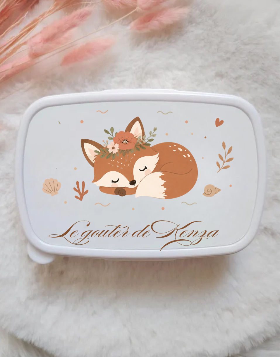 Boîte à goûter – Animaux de la forêt